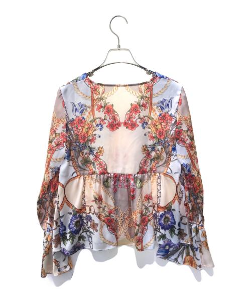 GRACE CONTINENTAL（（グレースコンチネンタル）GRACE CONTINENTAL (（グレースコンチネンタル) 花柄ブラウス ベージュ サイズ:Sの古着・服飾アイテム