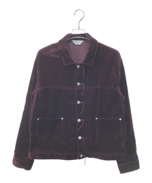 jieda（ジエダ）jieda (ジエダ) VELVET G JACKET　Jie-21W-JK08-C レッド サイズ:1の古着・服飾アイテム
