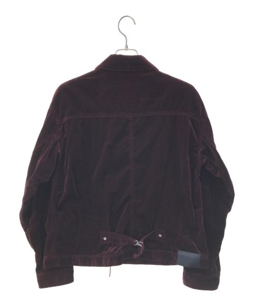 jieda（ジエダ）jieda (ジエダ) VELVET G JACKET　Jie-21W-JK08-C レッド サイズ:1の古着・服飾アイテム