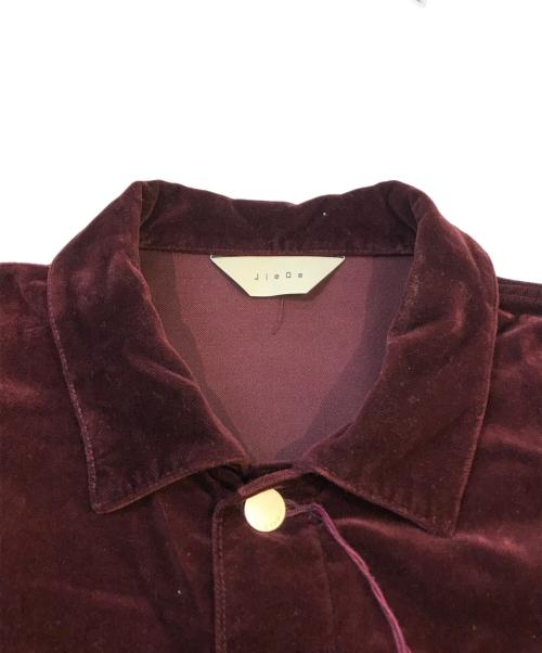 jieda（ジエダ）jieda (ジエダ) VELVET G JACKET　Jie-21W-JK08-C レッド サイズ:1の古着・服飾アイテム