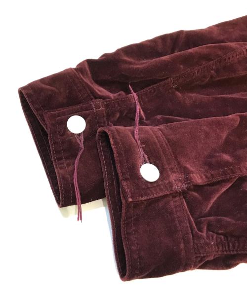 jieda（ジエダ）jieda (ジエダ) VELVET G JACKET　Jie-21W-JK08-C レッド サイズ:1の古着・服飾アイテム
