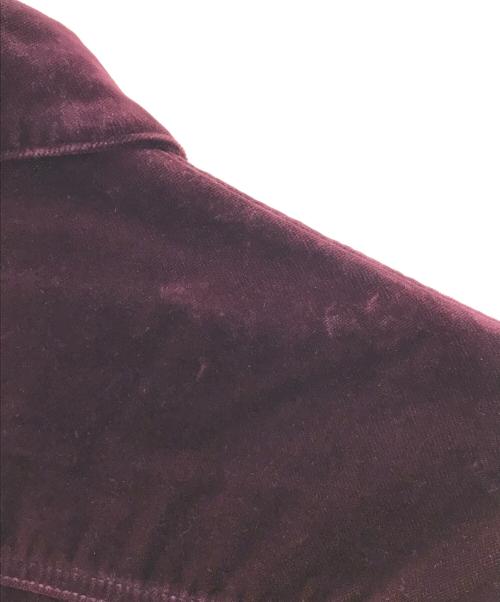 jieda（ジエダ）jieda (ジエダ) VELVET G JACKET　Jie-21W-JK08-C レッド サイズ:1の古着・服飾アイテム
