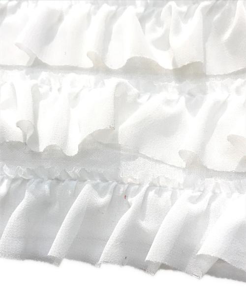 provoke（プロヴォーク）provoke (プロヴォーク) フリルベスト ホワイト サイズ:FREEの古着・服飾アイテム