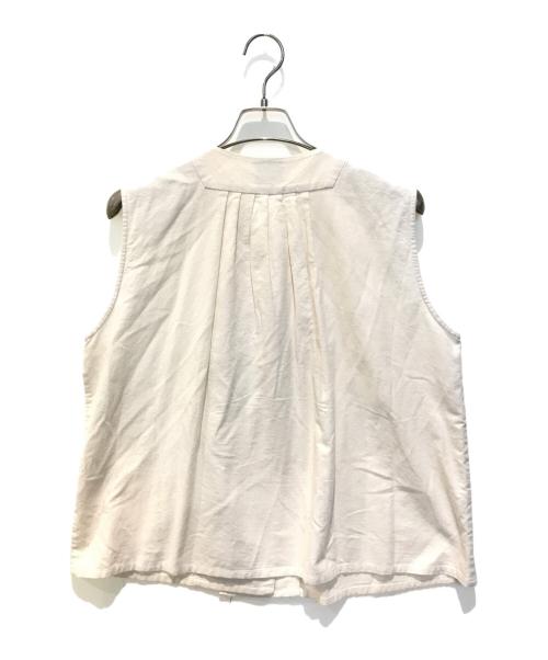 オオカミとフクロウ（オオカミトフクロウ）オオカミとフクロウ (オオカミトフクロウ) ギャザーベスト アイボリー サイズ:Freeの古着・服飾アイテム