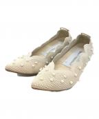 offenオッフェン）の古着「パールフラットシューズ」｜ベージュ