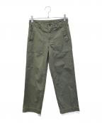 Spick and Spanスピック＆スパン）の古着「ルーズベイカーパンツ」｜グリーン