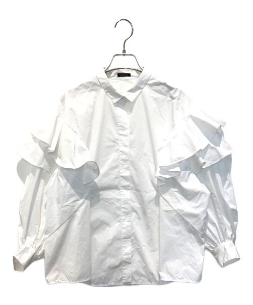 Diagram（ダイアグラム）Diagram (ダイアグラム) フリルシャツ　3546-07-10015 ホワイト サイズ:38の古着・服飾アイテム