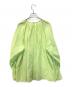 allureville (アルアバイル) シアーオーガンギャザーブラウス　20241013090 グリーン サイズ:2：5000円