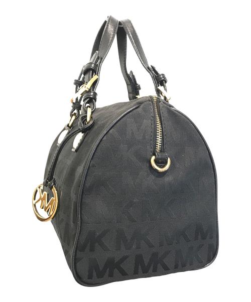 MICHAEL KORS（マイケル・コース）MICHAEL KORS (マイケルコース) モノグラムミニボストンバッグ　35H4GGYS2J ブラックの古着・服飾アイテム