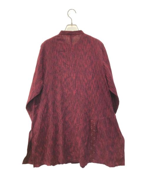 彩藍（アイサイ）彩藍 (アイサイ) シャツ レッド サイズ:表記無しの古着・服飾アイテム