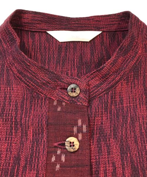 彩藍（アイサイ）彩藍 (アイサイ) シャツ レッド サイズ:表記無しの古着・服飾アイテム