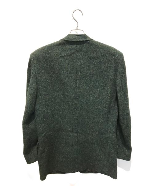 PAUL SMITH（ポールスミス）Paul Smith (ポールスミス) Harris Tweed (ハリスツイード) テーラードジャケット グリーン サイズ:Ｌの古着・服飾アイテム