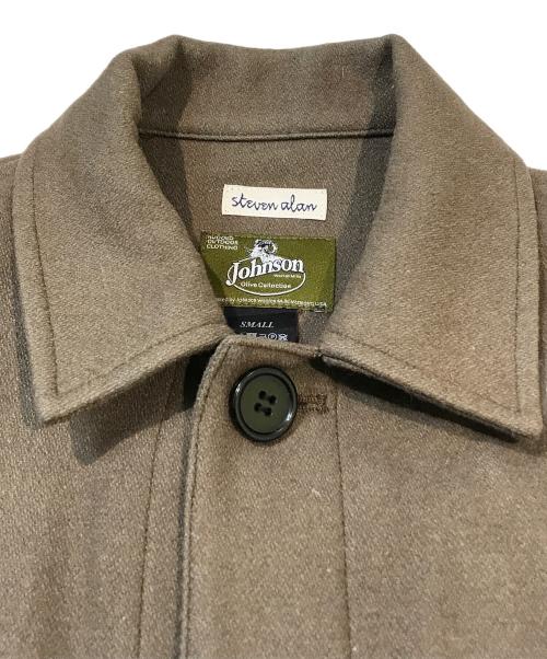 STEVEN ALAN（スティーブンアラン）STEVEN ALAN (スティーブンアラン) Johnson Woolen Mills (ジョンソンウーレンミルズ) カバーオール ブラウン サイズ:Sの古着・服飾アイテム