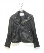 FRAMeWORKフレームワーク）の古着「ダブルライダースジャケット」｜ブラック