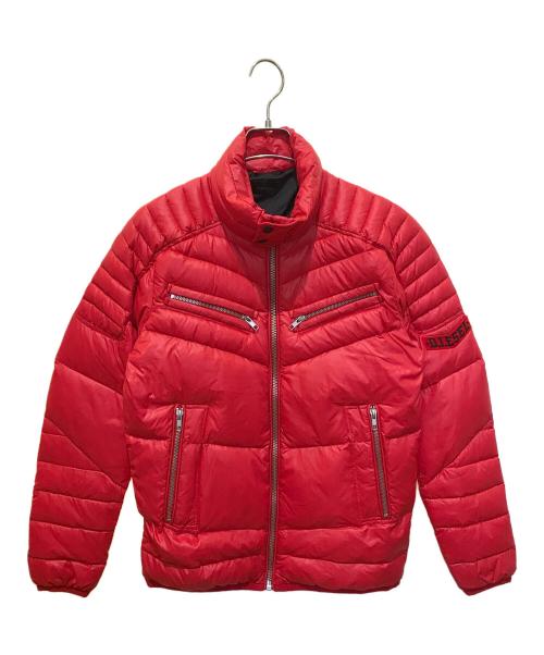DIESEL（ディーゼル）DIESEL (ディーゼル) ダウンジャケット レッド サイズ:Sの古着・服飾アイテム
