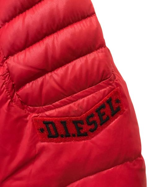 DIESEL（ディーゼル）DIESEL (ディーゼル) ダウンジャケット レッド サイズ:Sの古着・服飾アイテム
