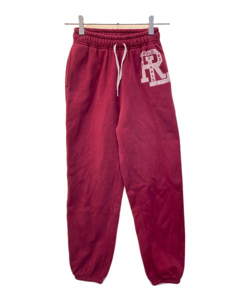 POLO RALPH LAUREN（ポロ・ラルフローレン）POLO RALPH LAUREN (ポロ・ラルフローレン) RLロゴフリーススウェットパンツ レッド サイズ:XSの古着・服飾アイテム