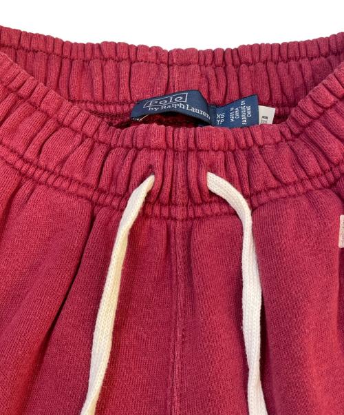 POLO RALPH LAUREN（ポロ・ラルフローレン）POLO RALPH LAUREN (ポロ・ラルフローレン) RLロゴフリーススウェットパンツ レッド サイズ:XSの古着・服飾アイテム