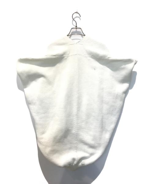 COMME des GARCONS（コムデギャルソン）COMME des GARCONS (コムデギャルソン) 変形ニットベスト ホワイト サイズ:Sの古着・服飾アイテム