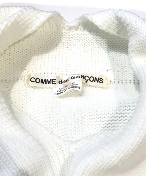 COMME des GARCONS（コムデギャルソン）COMME des GARCONS (コムデギャルソン) 変形ニットベスト ホワイト サイズ:Sの古着・服飾アイテム