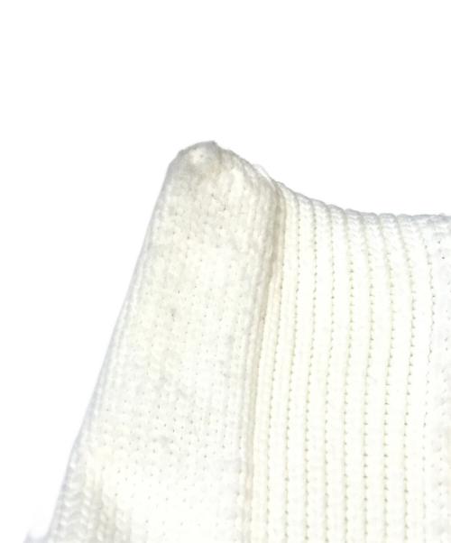 COMME des GARCONS（コムデギャルソン）COMME des GARCONS (コムデギャルソン) 変形ニットベスト ホワイト サイズ:Sの古着・服飾アイテム