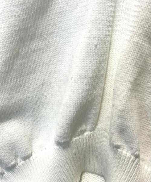 COMME des GARCONS（コムデギャルソン）COMME des GARCONS (コムデギャルソン) 変形ニットベスト ホワイト サイズ:Sの古着・服飾アイテム