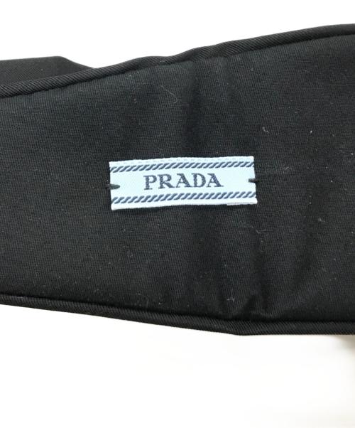 PRADA（プラダ）PRADA (プラダ) ヘアバンド　1IH081 ブラックの古着・服飾アイテム