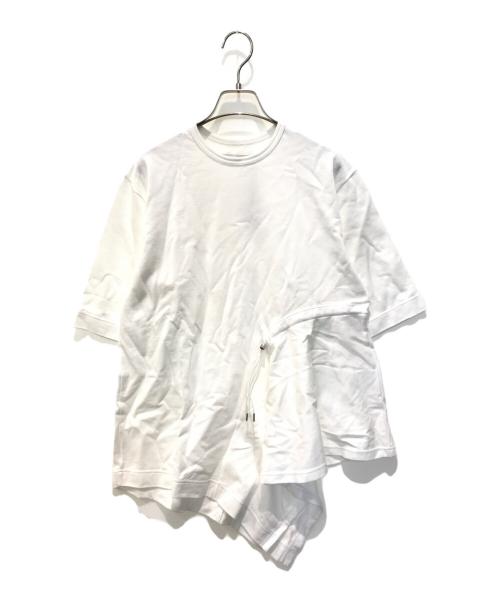 Ujoh（ウジョー）UJOH (ウジョー) ドローコードフレアトップス チュニック カットソー ホワイト サイズ:M 未使用品の古着・服飾アイテム