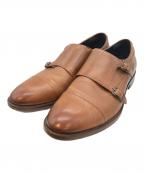 COLE HAANコールハーン）の古着「ダブルモンクストラップシューズ　C36761」｜ブラウン