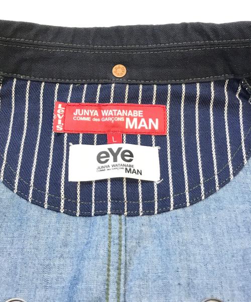 eYe COMME des GARCONS JUNYAWATANABE MAN（アイ コム デ ギャルソン ジュンヤ ワタナベ マン）eYe COMME des GARCONS JUNYAWATANABE MAN (アイ コム デ ギャルソン ジュンヤ ワタナベ マン) LEVI'S (リーバイス) デニムジャケット　WA-J913 インディゴ サイズ:Lの古着・服飾アイテム