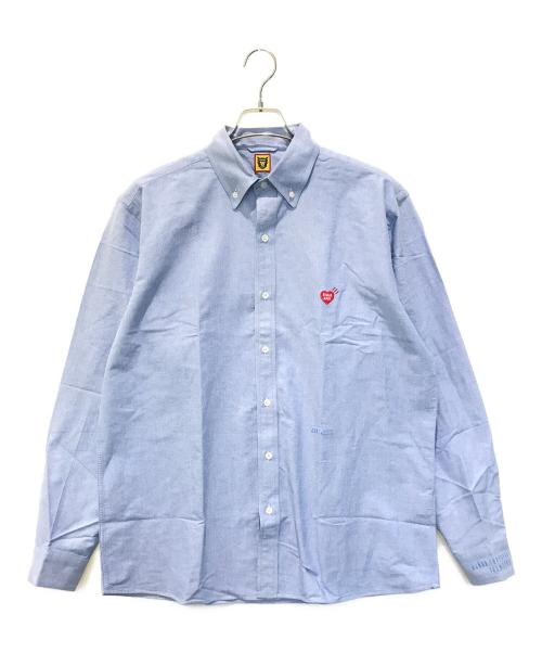 HUMAN MADE（ヒューマンメイド）HUMAN MADE (ヒューマンメイド) シャツ　03-3712-2525 スカイブルー サイズ:XLの古着・服飾アイテム