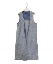 auratier（オーラティエ）の古着「ロングジレ　AT21030-VE」｜スカイブルー