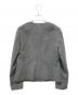 BALMAIN (バルマン) ノーカラーウールジャケット グレー サイズ:7：5000円