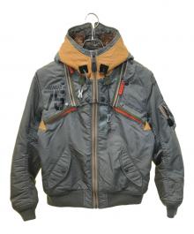 AVIREX（アヴィレックス）の古着「MA-1 REMODEL MARK2　6182195」｜オリーブ