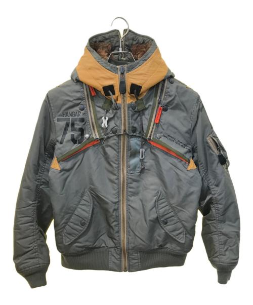 AVIREX（アヴィレックス）AVIREX (アヴィレックス) MA-1 REMODEL MARK2　6182195 オリーブ サイズ:Mの古着・服飾アイテム