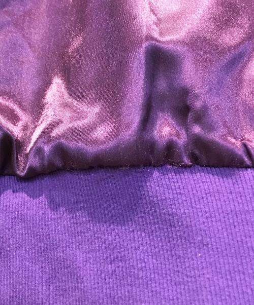 PUNK DRUNKERS（パンクドランカーズ）PUNK DRUNKERS (パンクドランカーズ) 危険第一サテンジャケット パープル サイズ:XLの古着・服飾アイテム