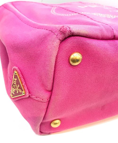 PRADA（プラダ）PRADA (プラダ) ハンドバッグ　カナパ ピンクの古着・服飾アイテム