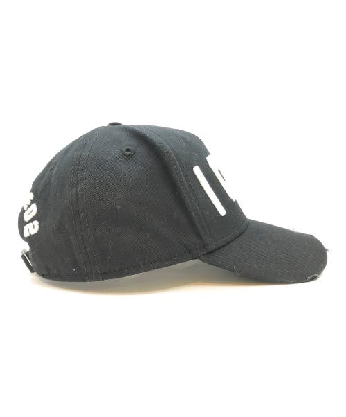 DSQUARED2（ディースクエアード）DSQUARED2 (ディースクエアード) キャップ ブラックの古着・服飾アイテム