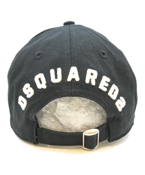 DSQUARED2（ディースクエアード）DSQUARED2 (ディースクエアード) キャップ ブラックの古着・服飾アイテム