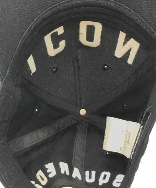 DSQUARED2（ディースクエアード）DSQUARED2 (ディースクエアード) キャップ ブラックの古着・服飾アイテム