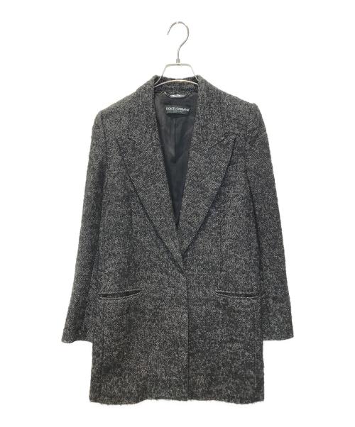 DOLCE & GABBANA（ドルチェ＆ガッバーナ）DOLCE & GABBANA (ドルチェ＆ガッバーナ) テーラードジャケット グレー サイズ:36の古着・服飾アイテム