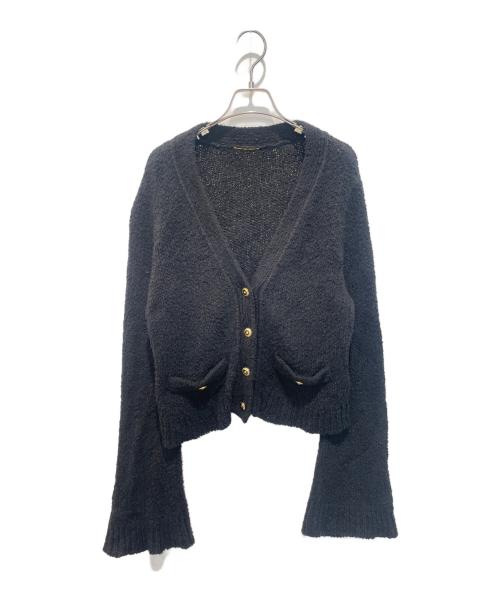DEUXIEME CLASSE（ドゥーズィエム クラス）Deuxieme Classe (ドゥーズィエム クラス) 金釦カーディガン ブラック サイズ:FREEの古着・服飾アイテム