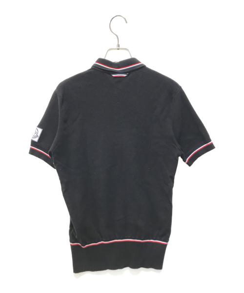 MONCLER（モンクレール）MONCLER (モンクレール) MAGLIA TRICOT POLO ブラック サイズ:Sの古着・服飾アイテム