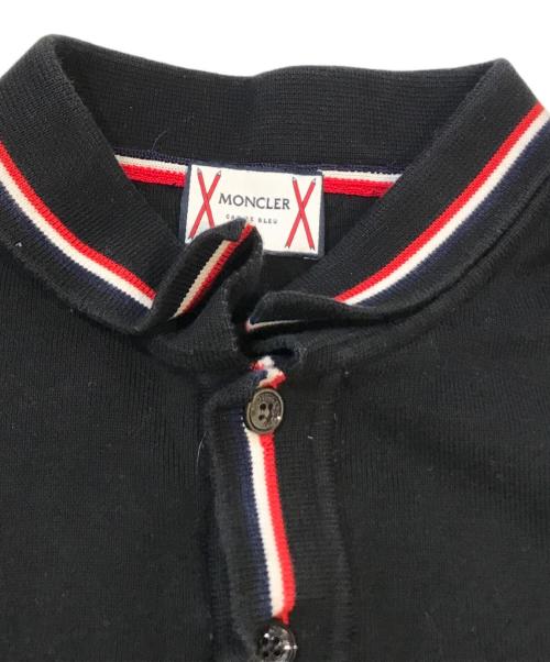 MONCLER（モンクレール）MONCLER (モンクレール) MAGLIA TRICOT POLO ブラック サイズ:Sの古着・服飾アイテム
