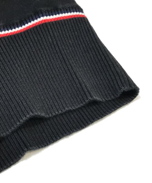 MONCLER（モンクレール）MONCLER (モンクレール) MAGLIA TRICOT POLO ブラック サイズ:Sの古着・服飾アイテム