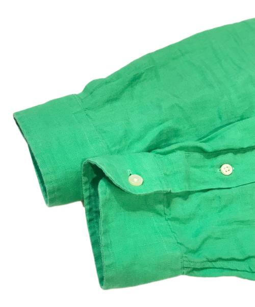 POLO RALPH LAUREN（ポロ・ラルフローレン）POLO RALPH LAUREN (ポロ・ラルフローレン) リネンシャツ グリーン サイズ:XSの古着・服飾アイテム