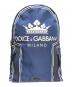 DOLCE & GABBANA（ドルチェ＆ガッバーナ）の古着「クラウンロゴリュック」｜ブルー