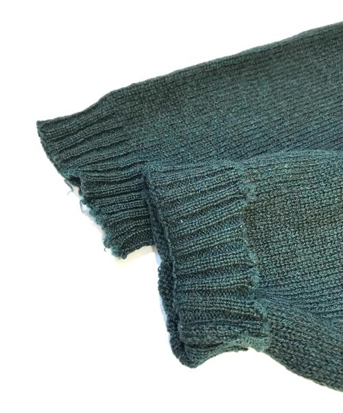 L.L.Bean（エルエルビーン）L.L.Bean (エルエルビーン) エルボーパッチニット グリーン サイズ:XLの古着・服飾アイテム