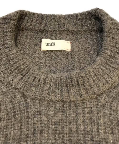 UNFIL（アンフィル）unfil (アンフィル) ボイルドキャメルセーター ONFL-UW135 ブラウン サイズ:1の古着・服飾アイテム