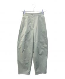 BEARDSLEY（ビアズリー）の古着「コクーンパンツ　BEZ1022102A0004」｜グリーン